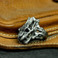 Python Skull Ring - 925 Silver Handmade