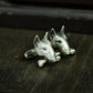 Bull Terrier Cufflink - 925 Silver Handmade Canine Detail