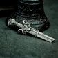 Gothic Sword Pendant with Skull Pommel ¨C 925 Sterling Silver Handmade