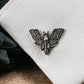 Gothic Butterfly Skull Cufflinks - Handmade 925 Silver