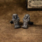 Mummy Skull Cufflinks - 925 Silver Handmade