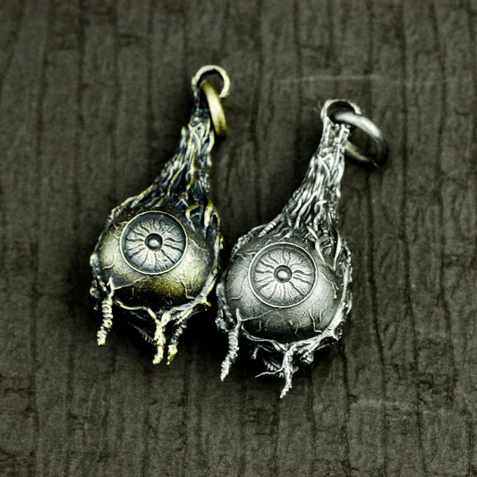Bleeding Eyeball Pendant ¨C 925 Sterling Silver Handmade