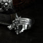 Wolf King Ring - 925 Silver Handmade