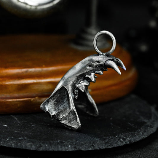 Fang Pendant - 925 Silver Handmade Savage Talisman