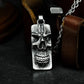 Vertical Skull Tag Pendant ¨C 925 Silver Handmade