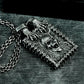 Baroque Skull Pendant ¨C Handmade 925 Silver Framed Gothic Necklace