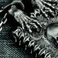 Baroque Skull Pendant ¨C Handmade 925 Silver Framed Gothic Necklace