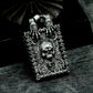 Baroque Skull Pendant ¨C Handmade 925 Silver Framed Gothic Necklace