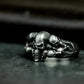 Biker Punk Skull Ring - 925 Silver Handmade