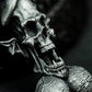 Skull Pendant with Dangling Testicles ¨C 925 Sterling Silver Handmade