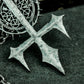 Arcane Cross Pendant ¨C Handmade 925 Silver Ritual Sigil Necklace