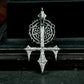 Arcane Cross Pendant ¨C Handmade 925 Silver Ritual Sigil Necklace