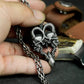 Double Horned Beast Pendant ¨C 925 Silver Handmade