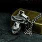 Skull Monkey Pendant with Tribal Frame - 925 Sterling Silver Handmade