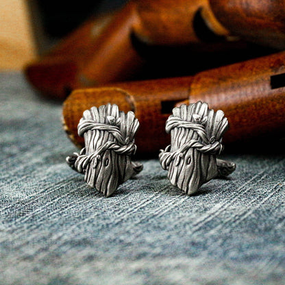 Hedgewood Cufflinks - 925 Sterling Silver Handmade
