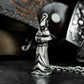 Standing Grim Reaper Pendant ¨C 925 Sterling Silver Handmade