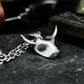 Minimal Bull Pendant - 925 Silver Handmade Clean Form