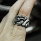 Medusa Viper Snake Ring - 925 Silver Handmade