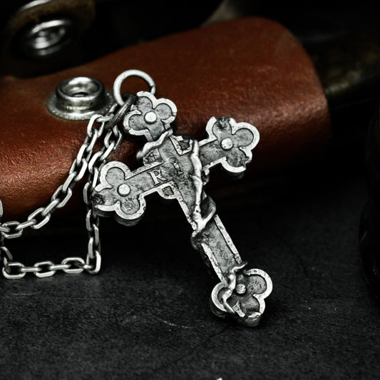 Trinity Cross Pendant - 925 Silver Handmade