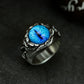 Blue Eye Stone Ring ¨C 925 Silver Handmade