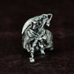 Death Knight Ring with Cloak and Blade ¨C 925 Sterling Silver Handmade