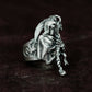 Death Knight Ring with Cloak and Blade ¨C 925 Sterling Silver Handmade