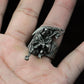 Death Knight Ring with Cloak and Blade ¨C 925 Sterling Silver Handmade