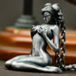 Kneeling Nude Elf Woman Pendant ¨C 925 Sterling Silver Handmade