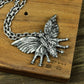 Death Moth Pendant ¨C Handmade 925 Silver Gothic Insect Necklace