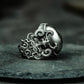 Taotie Texture Ring - 925 Silver Handmade
