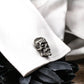 Mexican Gangster Sugar Skull Cufflinks - 925 Silver Handmade