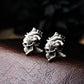 Anatomical Heart Skull Cufflinks, 925 Silver Handmade