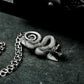 Coiled Serpent Pendant ¨C Handmade 925 Silver Venom Guardian Necklace