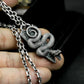 Coiled Serpent Pendant ¨C Handmade 925 Silver Venom Guardian Necklace
