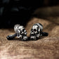 Halfjaw Skull Cufflinks - 925 Sterling Silver Handmade