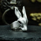 Rabbit Minimalist Ring ¨C 925 Silver Handmade