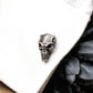Skeleton Warrior Skull Cufflinks - 925 Sterling Silver Handmade