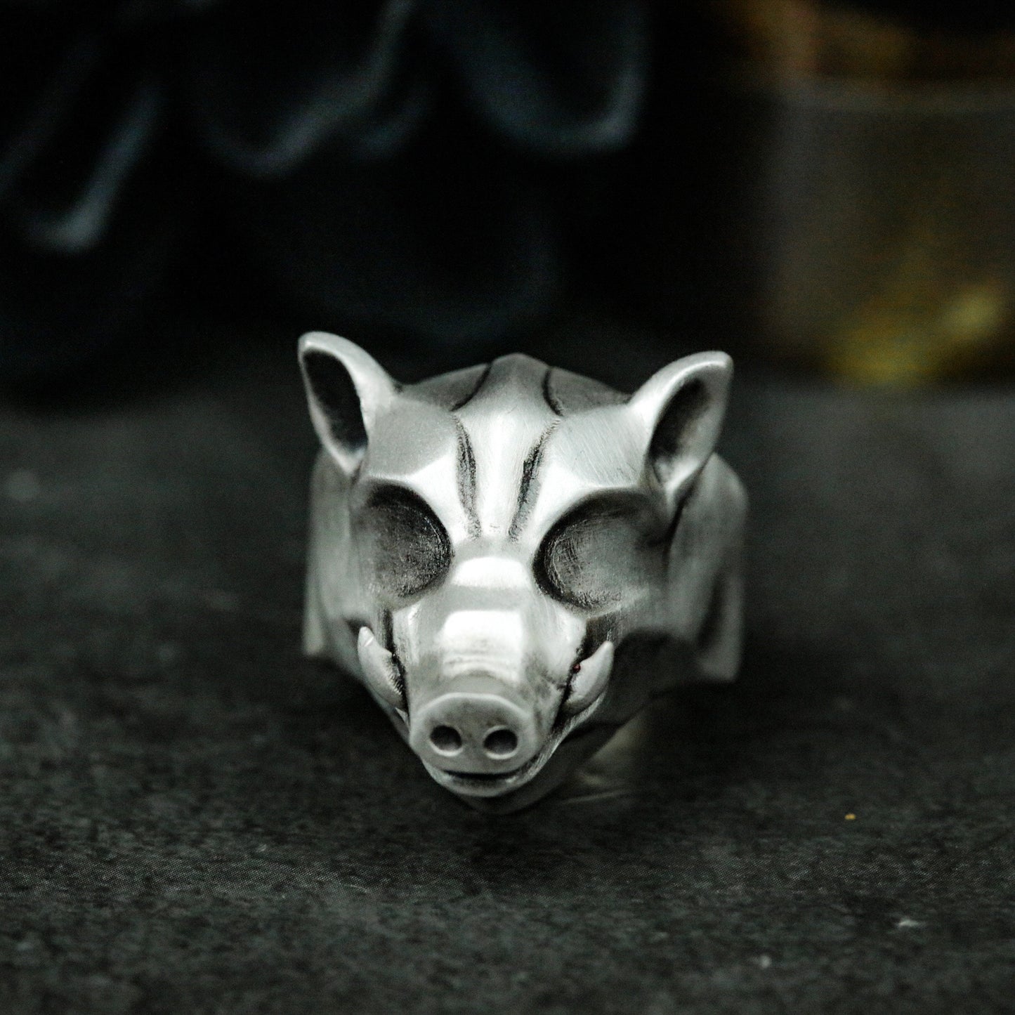 Boar Minimalist Ring ¨C 925 Silver Handmade