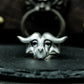 Bull Skull Ring ¨C 925 Silver Handmade