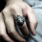 Flame Lion Ring ¨C Handmade 925 Silver Fierce Guardian Band