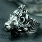Flame Lion Ring ¨C Handmade 925 Silver Fierce Guardian Band
