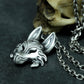 Wolf Mask Pendant - 925 Silver Handmade