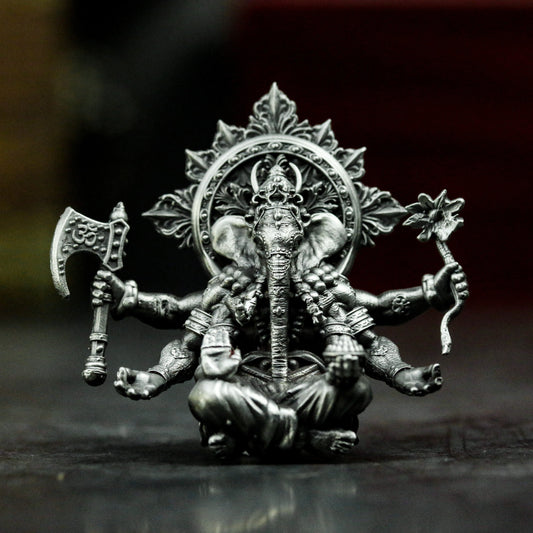 Multi-Armed Deity Pendant ¨C 925 Silver Handmade