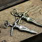 Nude Girl Cross Pendant - 925 Silver Handmade