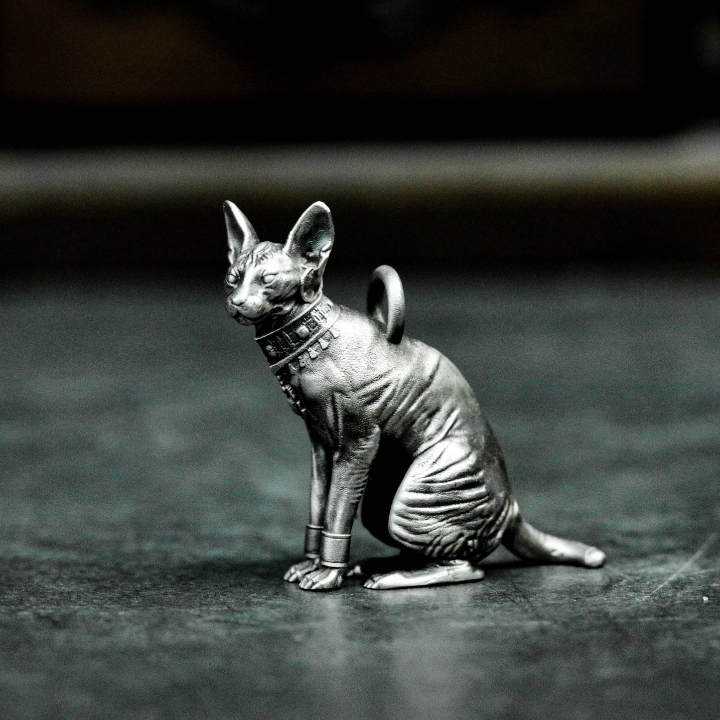 Sphynx Cat Pendant ¨C Handmade 925 Silver Egyptian Guardian Necklace