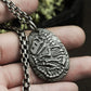 Fossil-Style Insect Shell Pendant (Raised) ¨C 925 Sterling Silver Handmade