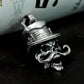 Top Hat Skull Pendant - 925 Silver Handmade