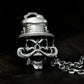 Top Hat Skull Pendant - 925 Silver Handmade