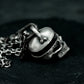 Skull Spiral Pendant ¨C 925 Sterling Silver Handmade
