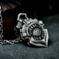 Steampunk Shield Pendant ¨C 925 Silver Handmade